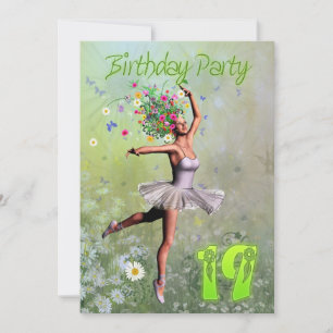 Invitation à une fête d'anniversaire 19 ans