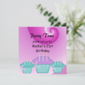 Invitation à une fête d'anniversaire 21 ans (Debout devant)