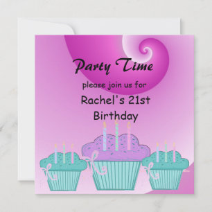 Invitation à une fête d'anniversaire 21 ans