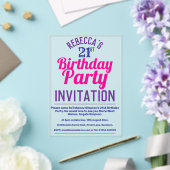 Invitation à une fête d'anniversaire 21 ans (Insitu (Mariage))