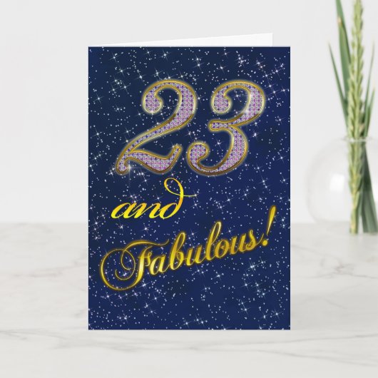 Invitation à une fête d'anniversaire 23 ans (Devant)