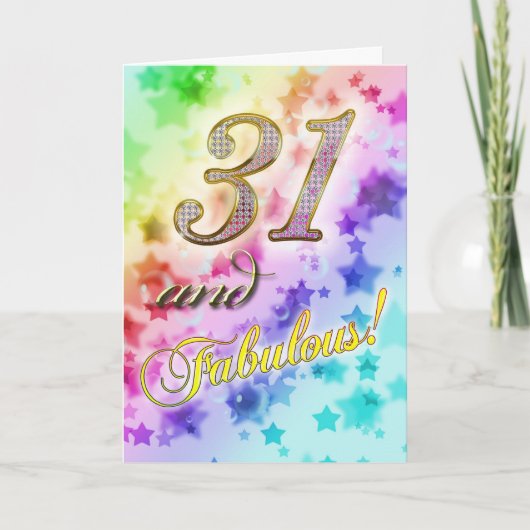 Invitation à une fête d'anniversaire 31 ans (Devant)