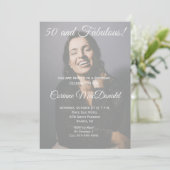 Invitation à une fête d'anniversaire : 50 ans et f (Debout devant)