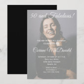 Invitation à une fête d'anniversaire : 50 ans et f (Devant / Derrière)