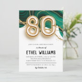 Invitation à une fête d'anniversaire 80 ans (Debout devant)