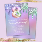 Invitation à une fête d'anniversaire 8 ans Paillet