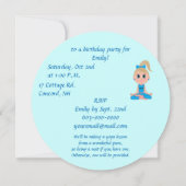 Invitation à une fête d'anniversaire à une fête de (Dos)