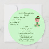 Invitation à une fête d'anniversaire à une fête de (Dos)