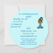Invitation à une fête d'anniversaire à une fête de (Dos)