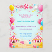 Invitation à une fête d'anniversaire au Carnaval d (Devant)