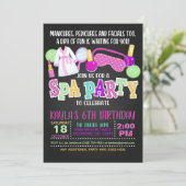 Invitation à une fête d'anniversaire au spa (Debout devant)