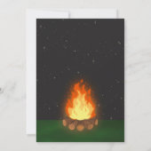 Invitation à une fête d'anniversaire autour d'un f (Dos)