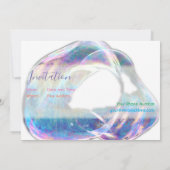 Invitation à une fête d'anniversaire aux bulles co (Dos)