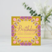 Invitation à une fête d'anniversaire aux doux past (Debout devant)