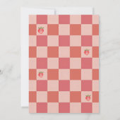 Invitation à une fête d'anniversaire aux fraises B (Dos)