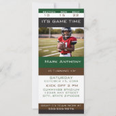 Invitation à une fête d'anniversaire avec billet V (Devant)