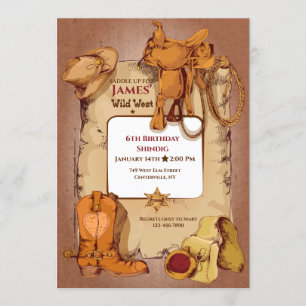 Invitation à une fête d'anniversaire avec cadre Fa