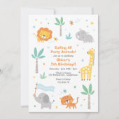 Invitation à une fête d'anniversaire avec de migno (Devant)