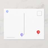 Invitation à une fête d'anniversaire avec des ball (Dos)