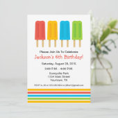 Invitation à une fête d'anniversaire avec des Pops (Debout devant)