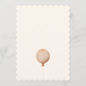 Invitation à une fête d'anniversaire avec un petit (Dos)