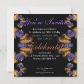 Invitation à une fête d'anniversaire avec une save (Dos)