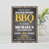 Invitation à une fête d'anniversaire BBQ dans la c (Debout devant)