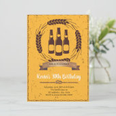 Invitation à une fête d'anniversaire bière (Debout devant)