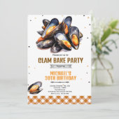 Invitation à une fête d'anniversaire Clam Bake (Debout devant)