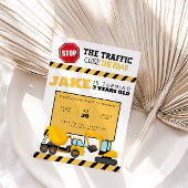 Invitation à une fête d'anniversaire Construction