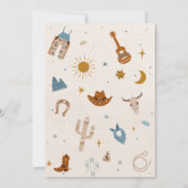 Invitation à une fête d'anniversaire cowboy (Dos)
