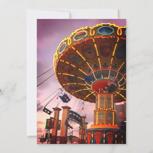 Invitation à une fête d'anniversaire dans un parc  (Devant)