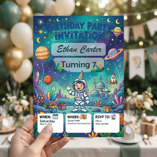 Invitation à une fête d'anniversaire d'aventure sp