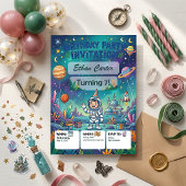 Invitation à une fête d'anniversaire d'aventure sp