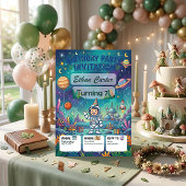 Invitation à une fête d'anniversaire d'aventure sp