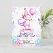 Invitation à une fête d'anniversaire d'Axolotl (Debout devant)