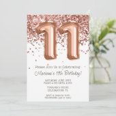 Invitation à une fête d'anniversaire de 11 ans Ros (Debout devant)