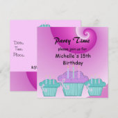 Invitation à une fête d'anniversaire de 15 ans (Devant / Derrière)