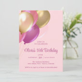 Invitation à une fête d'anniversaire de 16 ans (Debout devant)