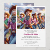 Invitation à une fête d'anniversaire de 16 ans de (Devant / Derrière)