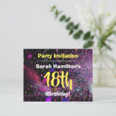 Invitation à une fête d'anniversaire de 18 ans (Debout devant)