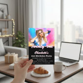 Invitation à une fête d'anniversaire de 21 ans ave