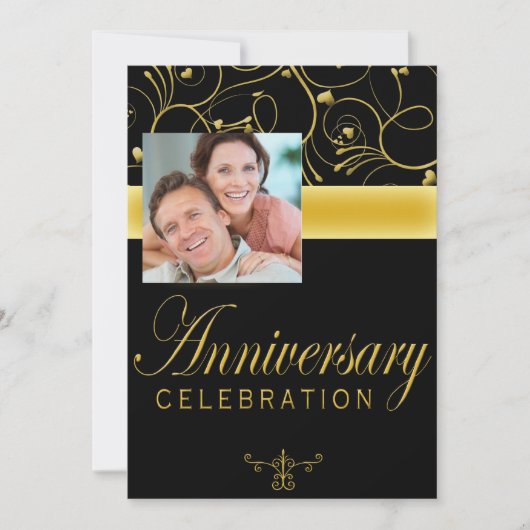 Invitation à une fête d'anniversaire de 25 ans ave (Devant)