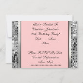 Invitation à une fête d'anniversaire de 25 ans & T (Dos)