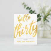 Invitation à une fête d'anniversaire de 30 ans de  (Debout devant)