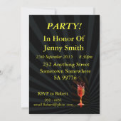 Invitation à une fête d'anniversaire de 35 ans (Dos)