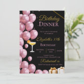 Invitation à une fête d'anniversaire de 35 ans or (Debout devant)