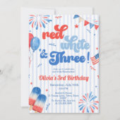 Invitation à une fête d'anniversaire de 3 ans - 14 (Devant)
