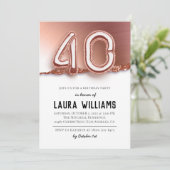 Invitation à une fête d'anniversaire de 40 ans (Debout devant)