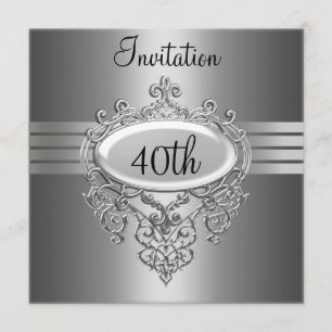 Invitation à une fête d'anniversaire de 40 ans en